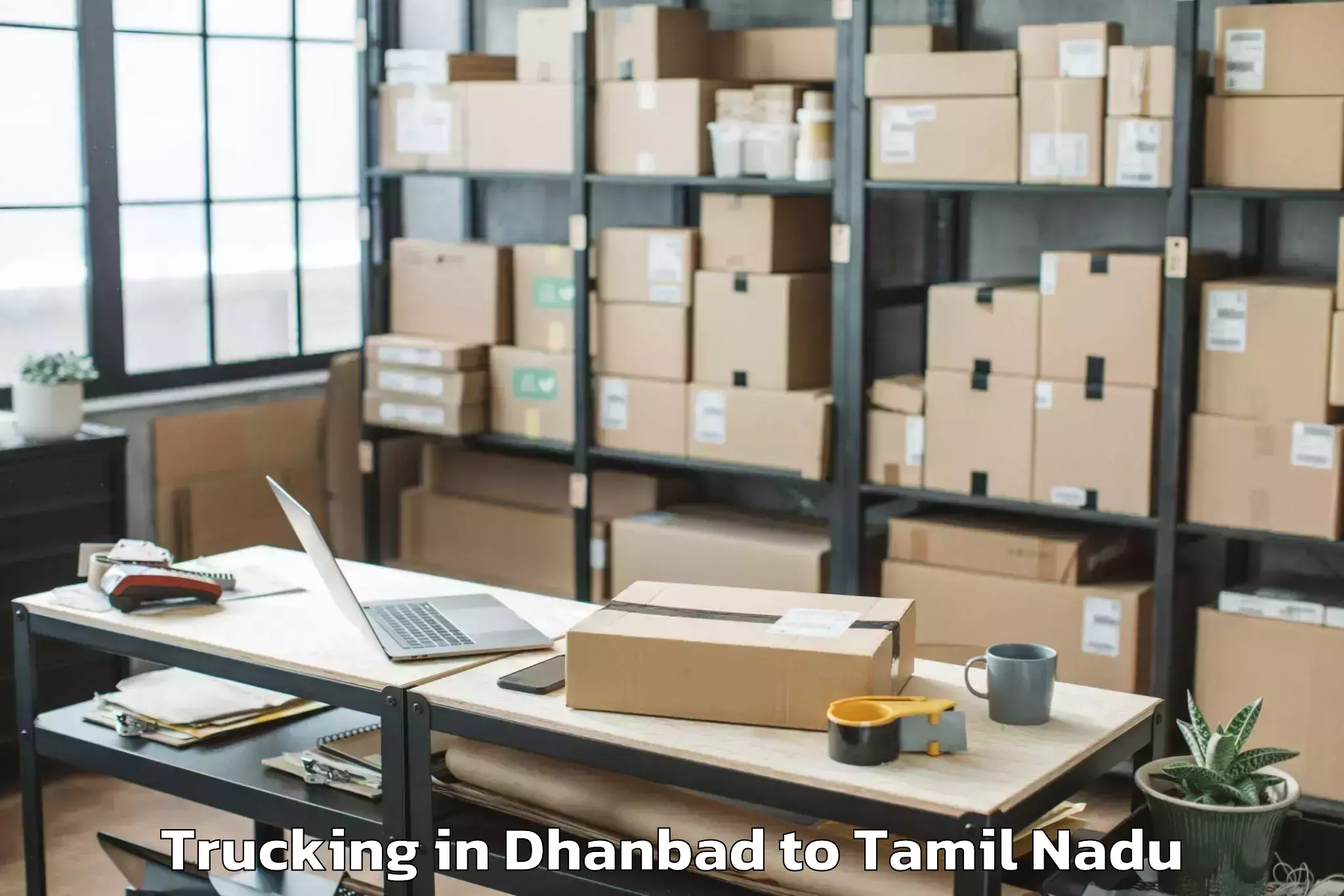 Book Dhanbad to Jalarpet Trucking Online